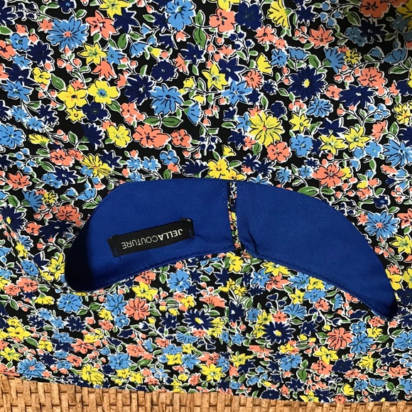 Jella Couture Dress Sleeveless Blue Floral Size S - Picture 5 of 8